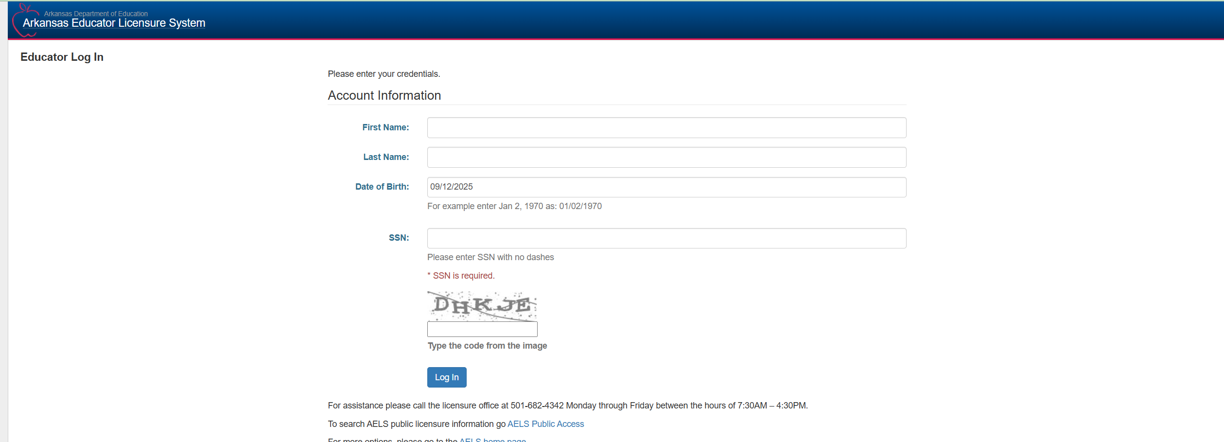 AELS Login
